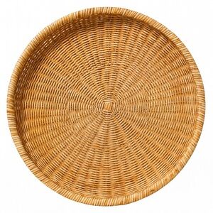 Large Decorative RoundWoven Rattan Tray